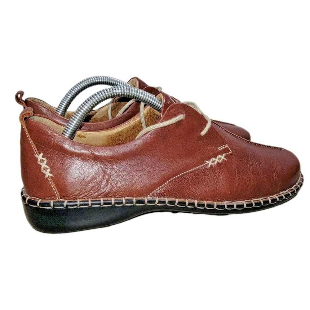 Josef Seibel Shoes Women Size 10  EU Size‎ 41 Brown Lindsay Oxford Leather - Picture 4 of 12